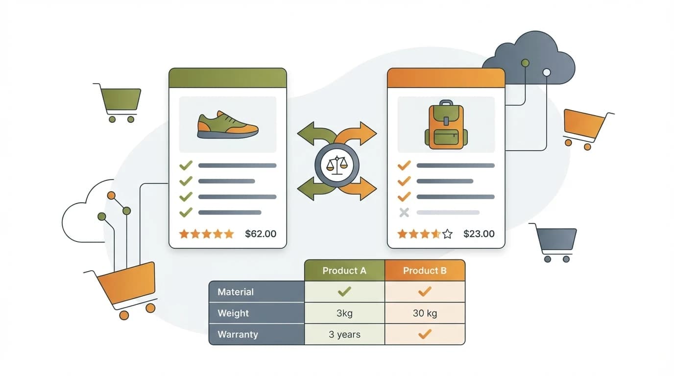 Product Comparisons - E-commerce programmatic SEO example