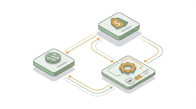 InstaRank CMS integrations dashboard showing connected platforms